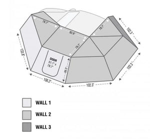 Product of Overland Vehicle Systems 19690004 Awning-Accessories Rv
