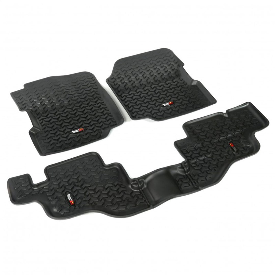 Product of Rugged Ridge All Terrain 12987.09 Black Thermoplastic Floor Liner 