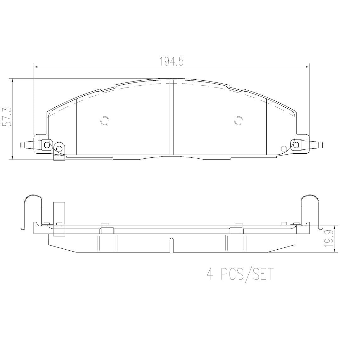 Brembo P18036n Brake Pad||p18036n_Drw.Jpg||87||brmp18036n||1752716