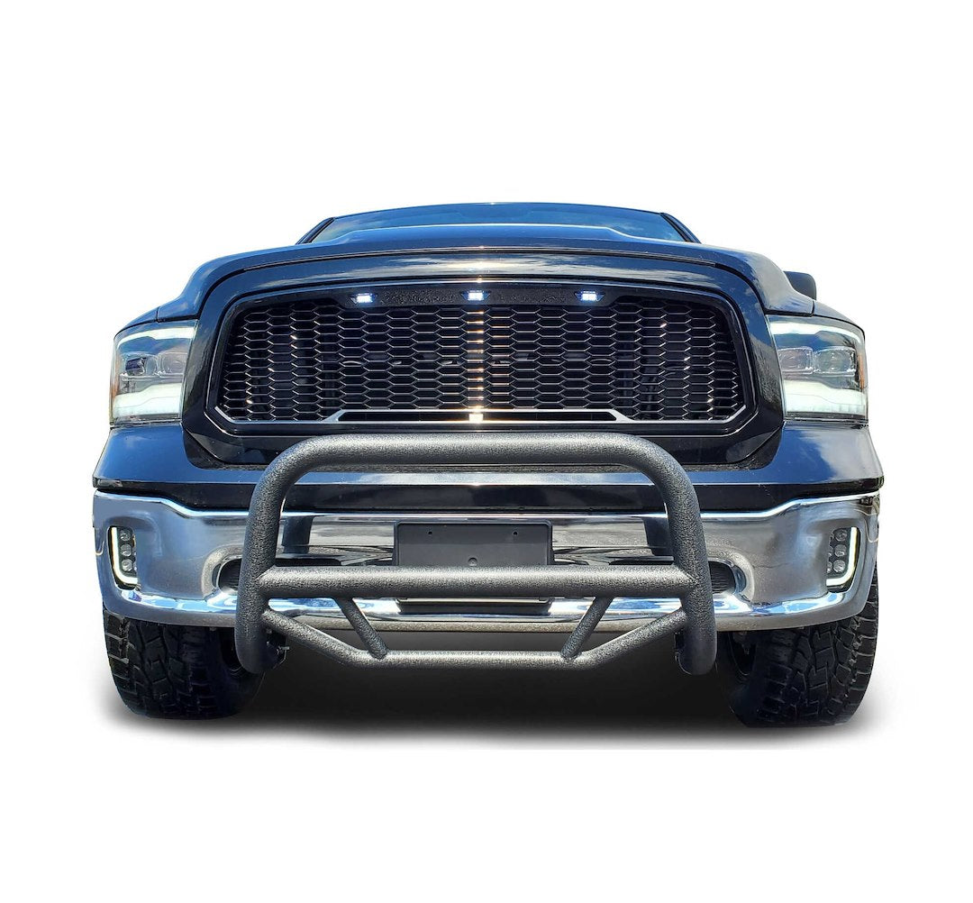 Product of Black Horse Offroad MBT-MR1312 Bull Bar Black Textured 2-1/2 Inch No with skid plate 