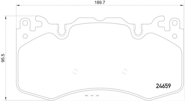 Product of Hella 355016151 Brake Pad - 
