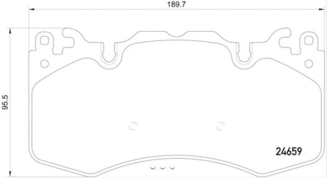 Product of Hella 355016151 Brake Pad - 