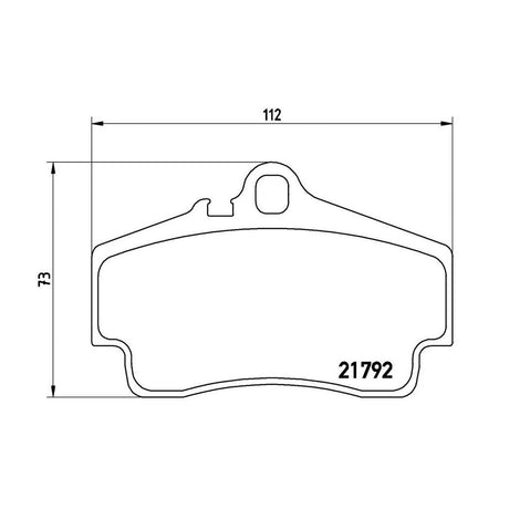 Product of Brembo P65008 Brake Pad - Set Of 4 