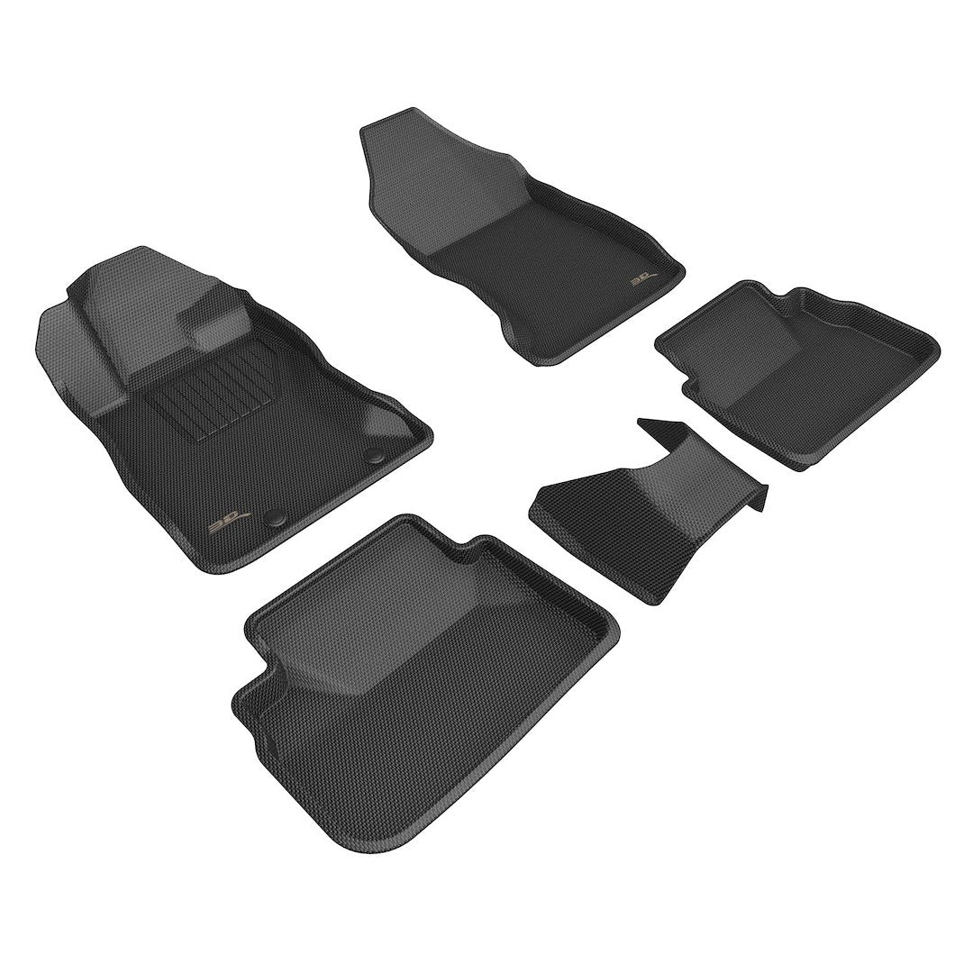 Product of 3D Mats KAGU L1SB03601509 Black Thermoplastic Rubber Of Carbon Fiber Texture Floor Liner 