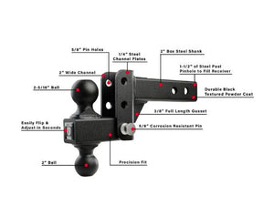Bulletproof Hitches Ld202 Trailer Hitch Ball Mount||ld202_6.Jpg||91||bphld202||1743550