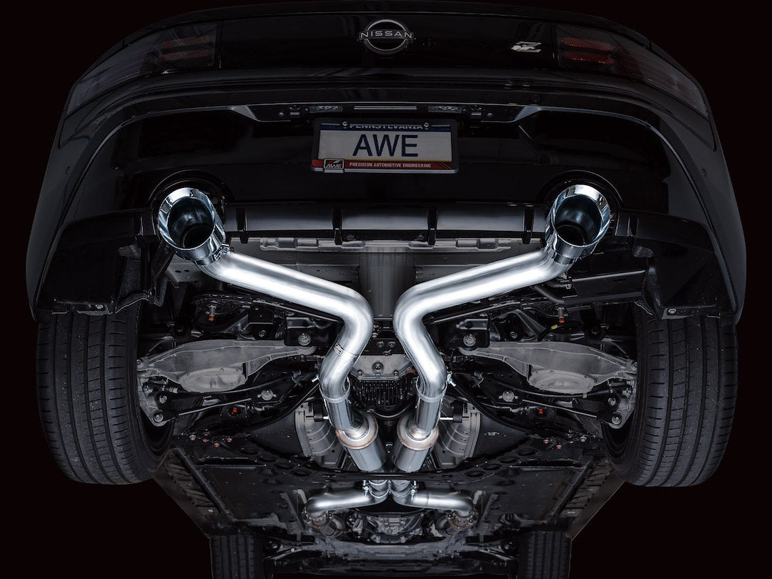 Product of AWE Tuning 3020-32400 Track Edition Cat-Back System Dual Exhaust System Kit 