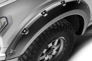 Product of Bushwacker 20945-02 Pocket Style/ Exposed Fasteners Black Fender Flare - Set Of 4 