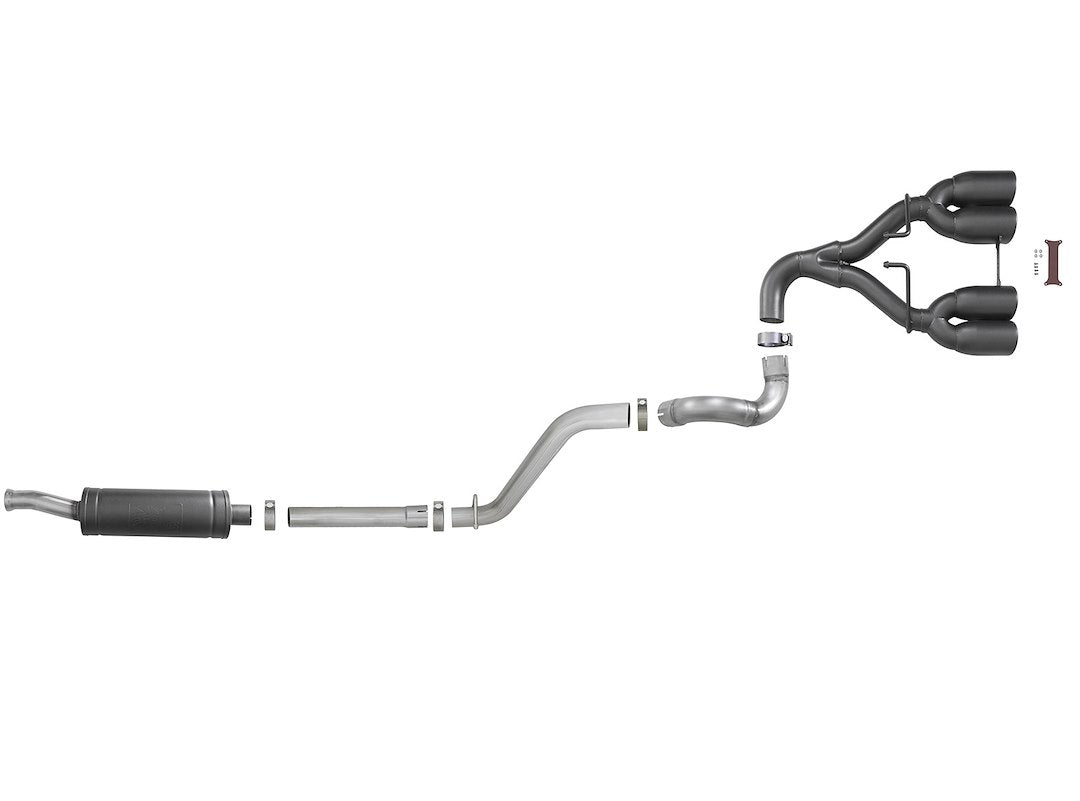 Product of Advanced FLOW Engineering 49-38073-B Rebel Cat-Back System Single Exhaust System Kit 