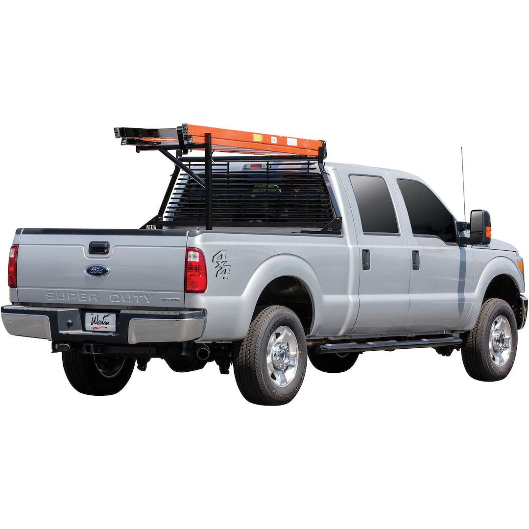 Product of Westin Automotive 57-8005 Bolt-On Black Powder Coated Bar Style Headache Rack 