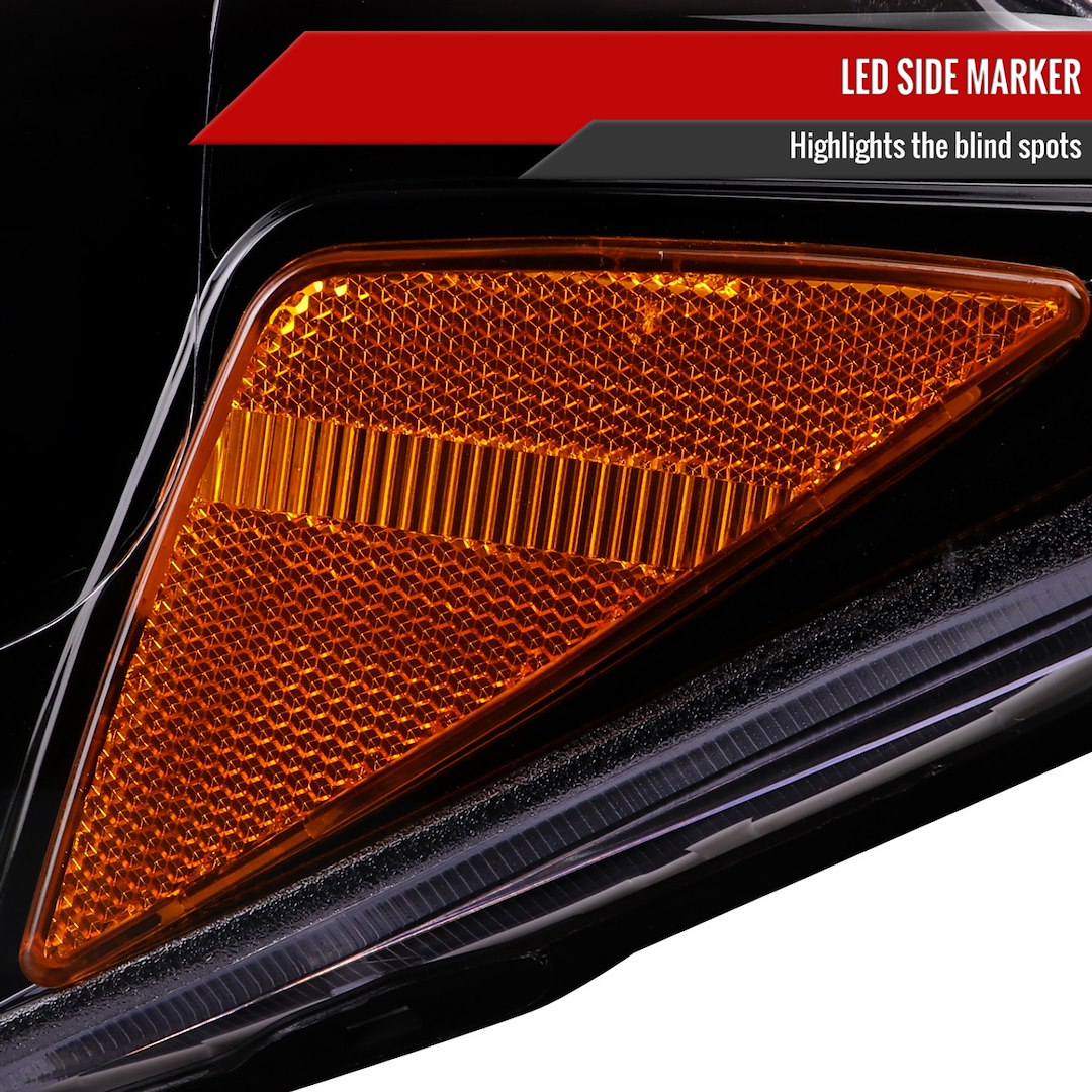 Spec-D Tuning 2lhp-Tac16bk-Tm Headlight Assembly||||89||sdtptac16bktm||1919041