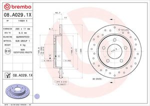 Brembo 08a0291xc02 Brake Rotor||08a0291xc02_3.Jpg||88||brm08a0291x||1684126