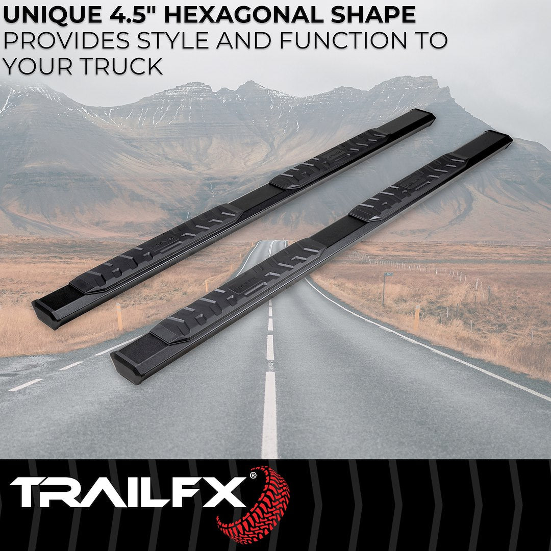 Product of TrailFX AL4011B TrailFX A4 Series Nerf Bar With Surface Steps 