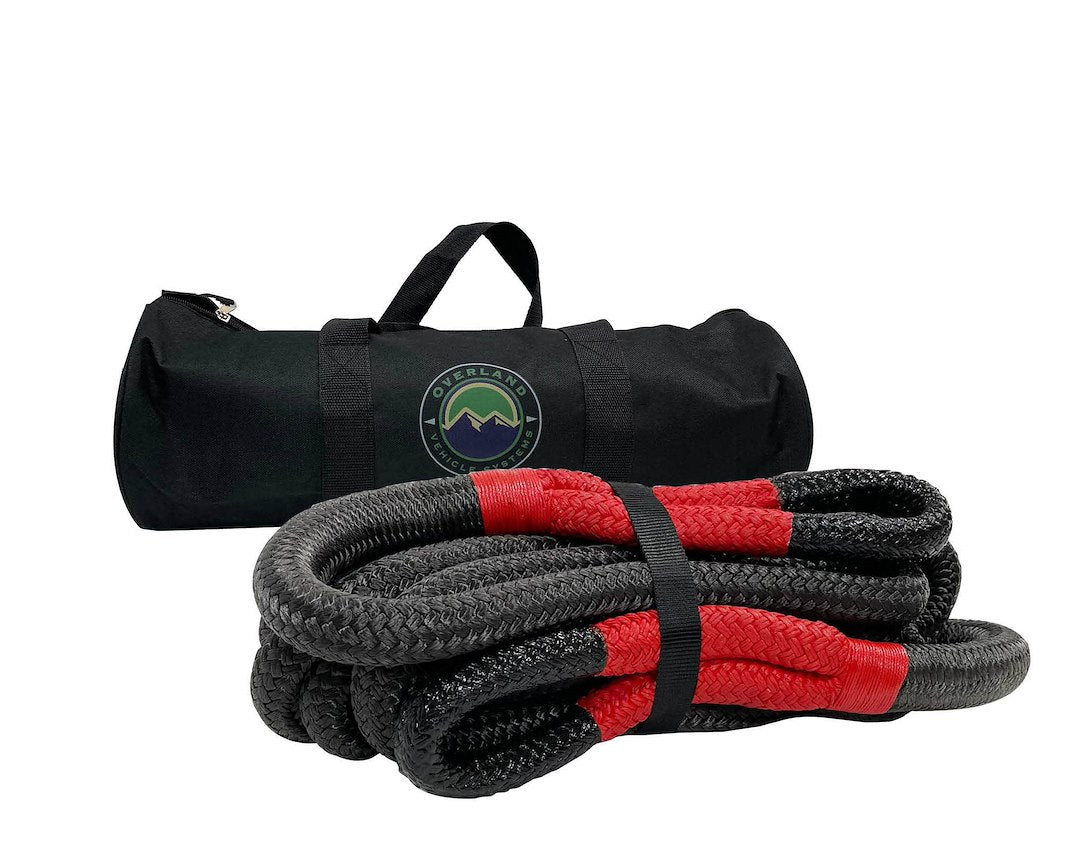 Product of Overland Vehicle Systems 19009916 Recovery Strap 30 Feet Black/ Gray 