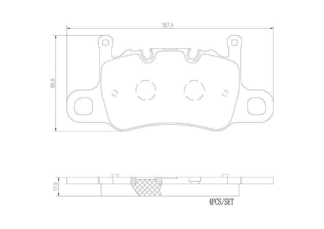 Product of Brembo P65037N Brake Pad - Set Of 4 