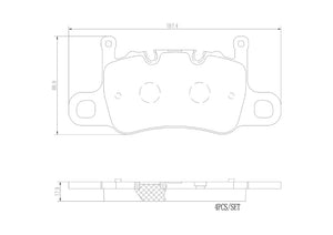 Product of Brembo P65037N Brake Pad - Set Of 4 