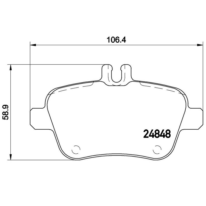 Product of Brembo P50091 Brake Pad - Set Of 4 