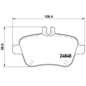 Product of Brembo P50091 Brake Pad - Set Of 4 