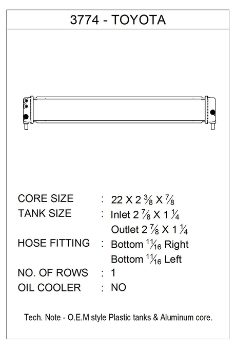 Csf 3774 Radiator||3774_1.Png||86||csf3774||1746249