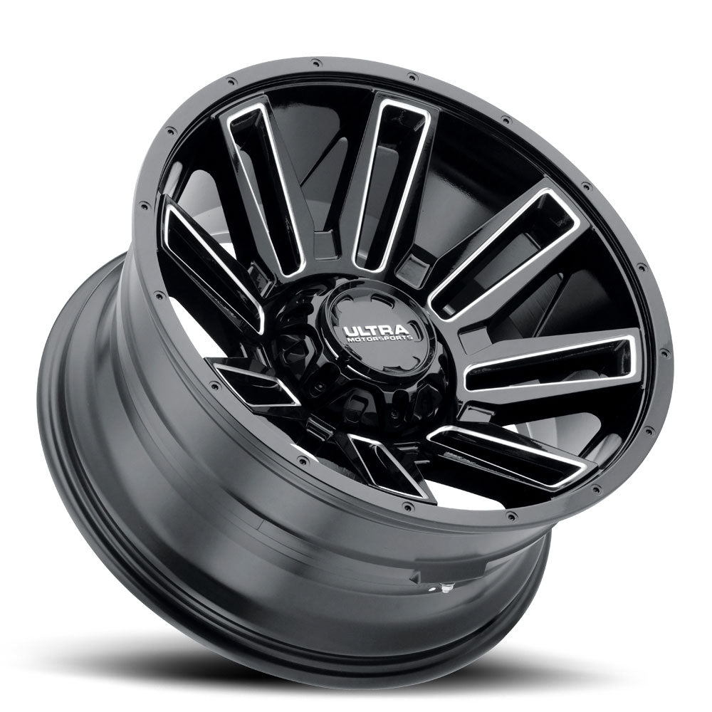 Product of Ultra Wheel 20x10 Black With Natural Accents Wheel - 5x5.00 Bolt Pattern 