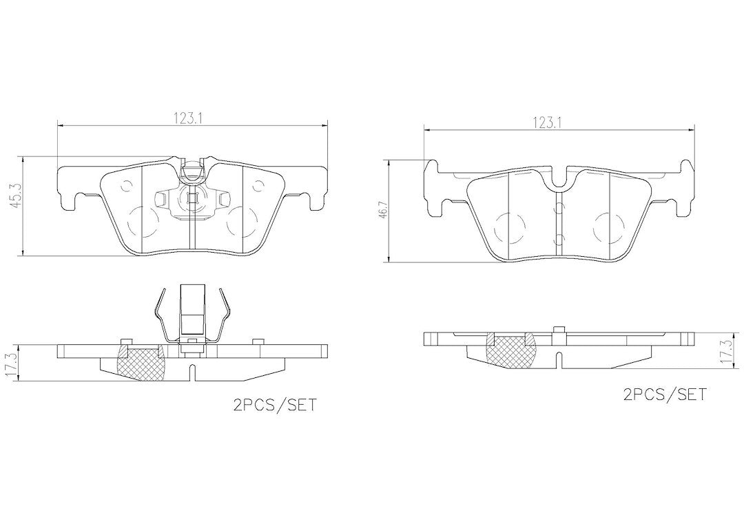 Product of Brembo P06071N Brake Pad - Set Of 4 