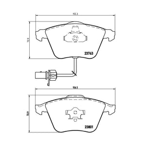 Product of Brembo P85084 Brake Pad - Set Of 4 
