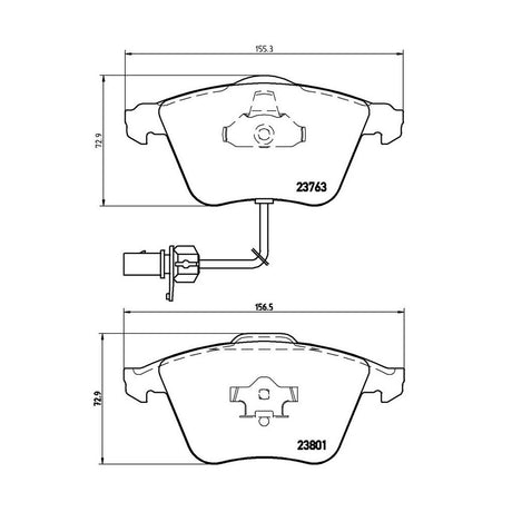 Product of Brembo P85084 Brake Pad - Set Of 4 