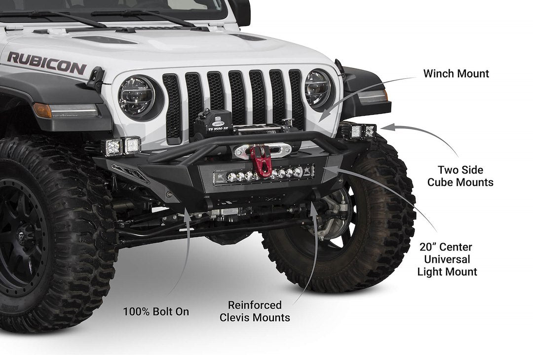 Product of Addictive Desert Designs F961232080103 Stealth Fighter Steel Powder Coated Bumper 