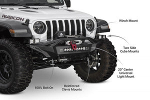 Product of Addictive Desert Designs F961232080103 Stealth Fighter Steel Powder Coated Bumper 