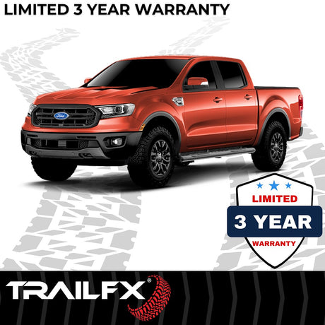 Product of TrailFX A7093B TFX 5" Oval Straight Side Bars Nerf Bar With Surface Steps 