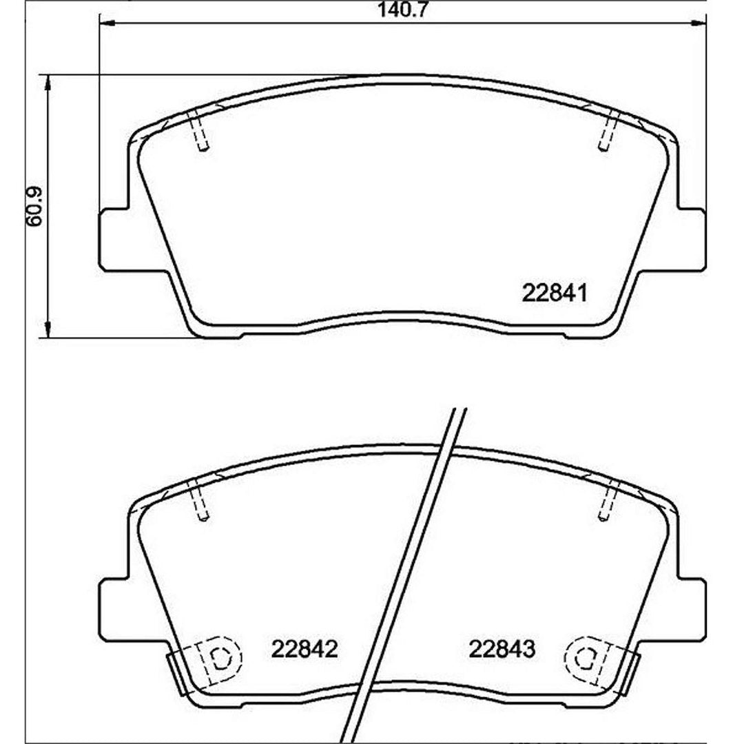 Product of Brembo P30108 Brake Pad - Set Of 4 
