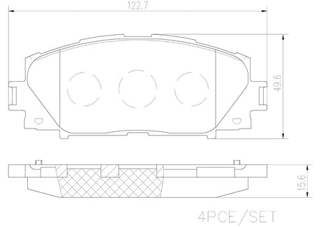 Product of Brembo P83106N Brake Pad - Set Of 4 