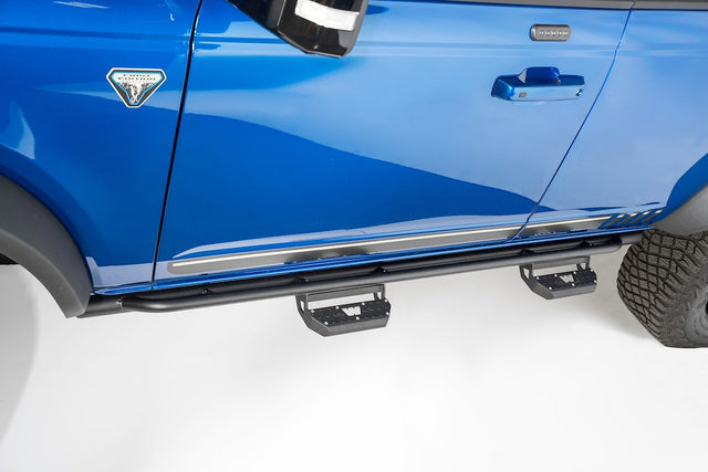 Product of Warn 108005 Black Steel Round Rocker Panel Guard 