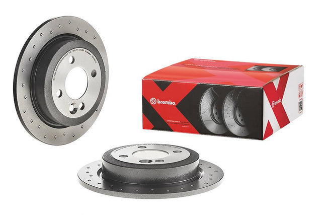 Product of Brembo 0891631XC02 Xtra Solid Cross Drilled 1 Piece Brake Rotor 