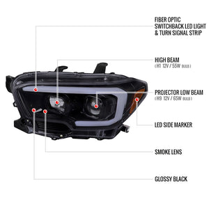 Spec-D Tuning 2lhp-Tac16g-Tm Headlight Assembly||2lhp-Tac16g-Tm_7.Jpg||92||sdt2lhptac16g||1563612