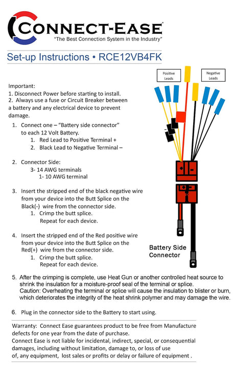 Product of Connect-Ease Rce12vb4fk Battery Connection Harness