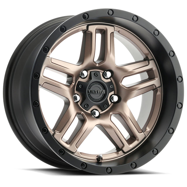 Product of Ultra Wheel 20x9 Bronze With Black Lip Wheel - 5x5.00 Bolt Pattern 