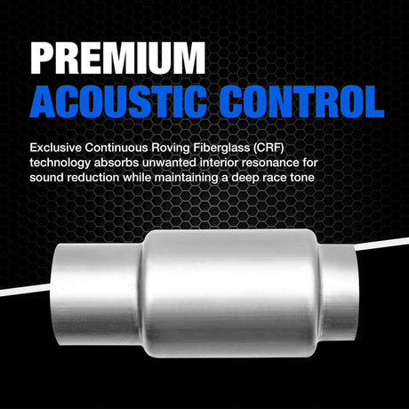Product of Dynomax 24249 Race Series Mini Bullet Stainless Steel Exhaust Muffler 