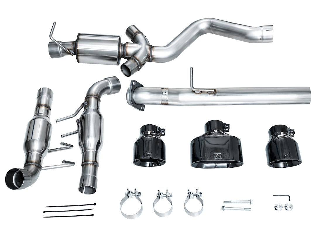 Product of AWE Tuning 3020-53472 Track Edition Cat-Back System Single Exhaust System Kit 