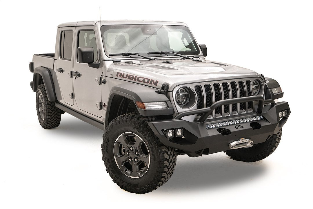 Product of Fab Fours JL18-X4652-1 Matrix Series Steel Powder Coated Bumper 