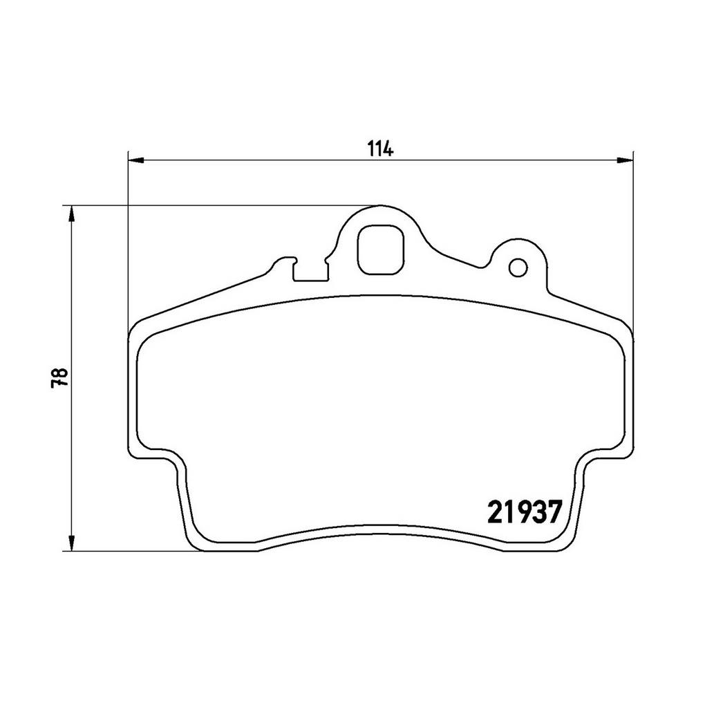 Product of Brembo P65007 Brake Pad - Set Of 4 