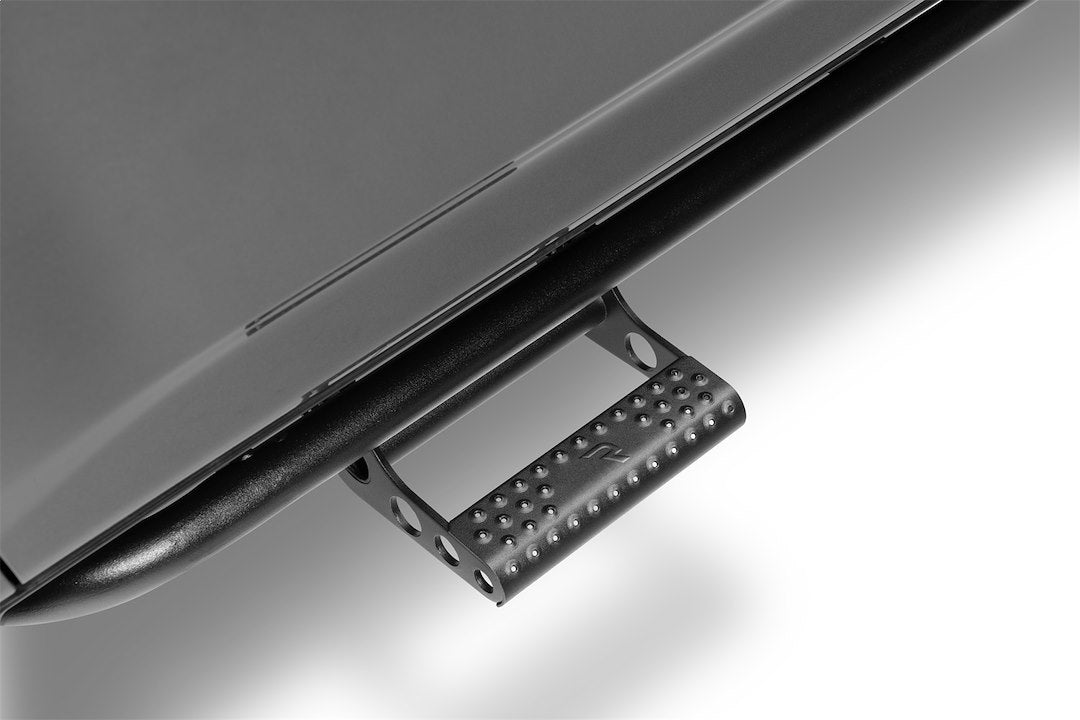 Product of N-Fab T104RKR4RS4 Black Steel Round Tube Rocker Panel Guard 