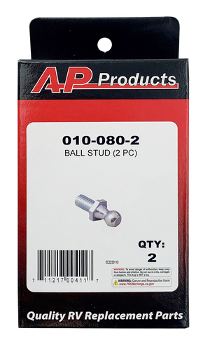 Ap Products 010-080-2 Multi Purpose Lift Support Ball Stud||010-080-2_Pkg.Png||86||a1w0100802||973115