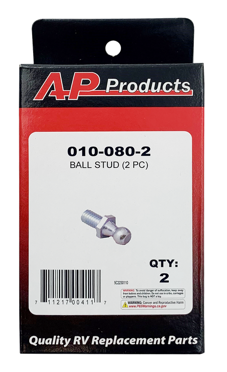Ap Products 010-080-2 Multi Purpose Lift Support Ball Stud||010-080-2_Pkg.Png||86||a1w0100802||973115