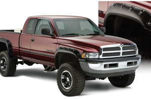 Product of Bushwacker 50908-02 Pocket Style/ Exposed Fasteners Black Fender Flare - Set Of 4 