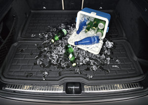 Product of 3D Mats M1TL0171309 Black Thermoplastic Rubber Of Carbon Fiber Texture Rear Top Cargo Area Cargo Area Liner 