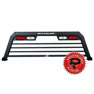 Product of Magnum Truck Racks 109L Black Matte Powder Coated Louvered Headache Rack 