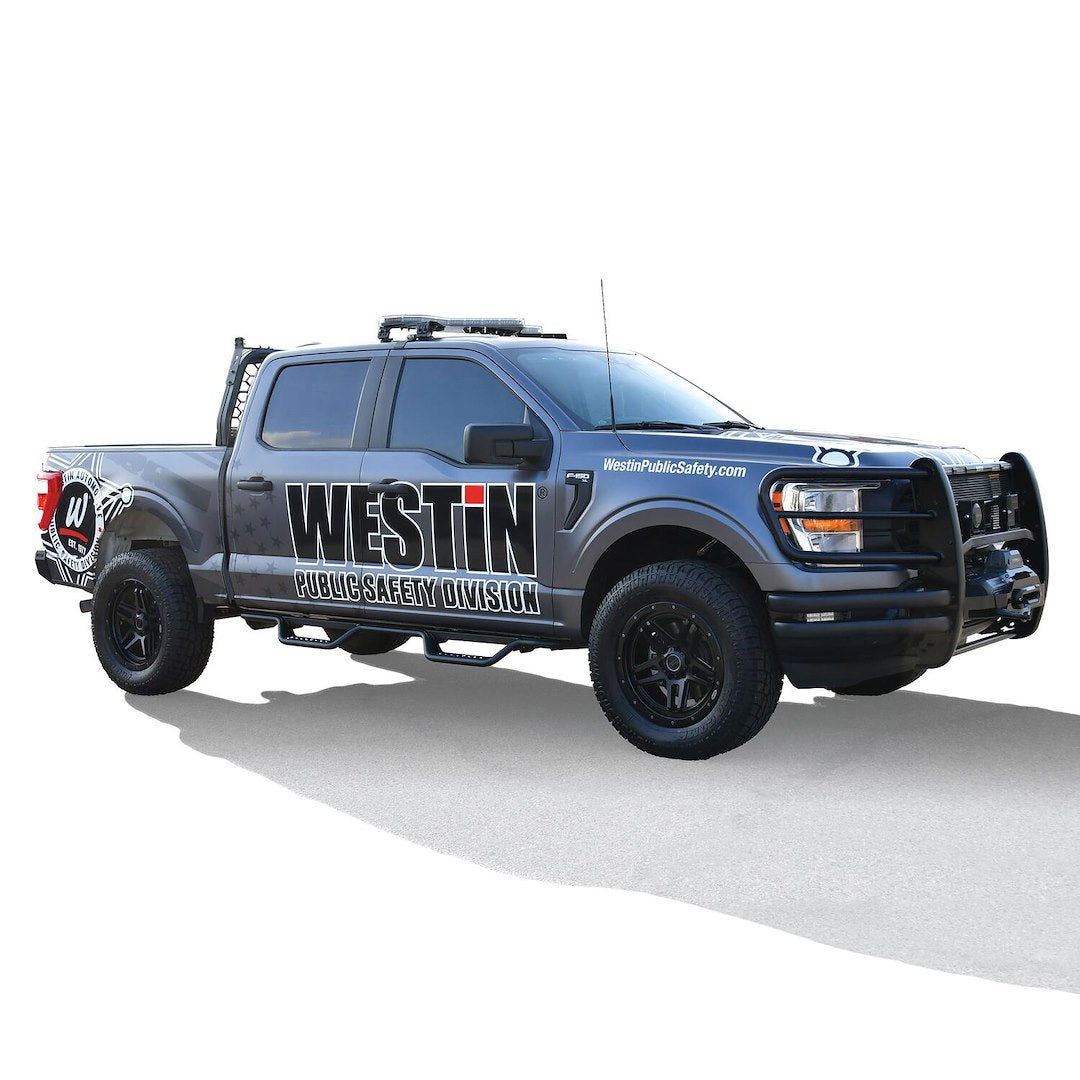 Product of Westin Automotive 20-13945 Outlaw Nerf Bar With Drop Down Steps 