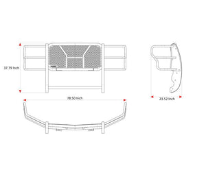 Black Horse Offroad Ru-Fof217-B-Plr Grille Guard||ru-Fof217-B-Plr_9.Jpg||94||blkrufof217bp||2239293