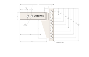 Bulletproof Hitches Wd3shank Weight Distribution Hitch Shank||wd3shank_7.Png||92||bphwd3shank||1736345