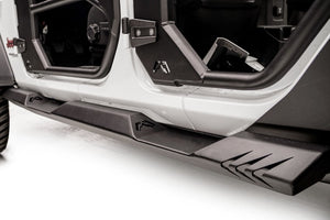 Product of Fab Fours JL18-G1550-1 Black Steel Flat Rocker Panel Guard 